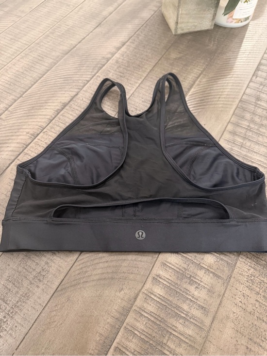 lululemon athletica Other - lululemon athletica Black Racerback Sports Bra with Mesh Panels